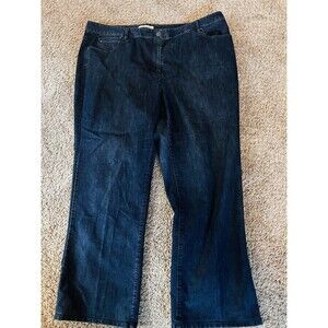 Kenneth Cole Women's size Plus 22W Dark Blue Denim Jeans
